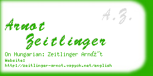 arnot zeitlinger business card